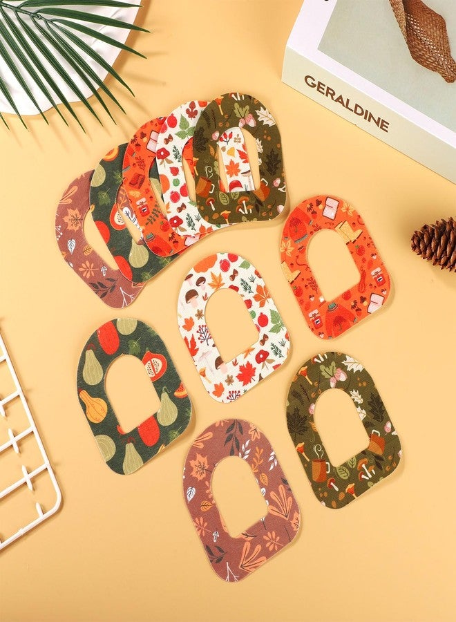 XIHIRCD 25pcs Adhesive Patches for Omnipod 5, Waterproof Sensor Pack Autumn Style Sensor Covers CGM Sensor Overpatch Sensor Stickers Tape Insulin Strap Compatible with Omnipod - Image 3